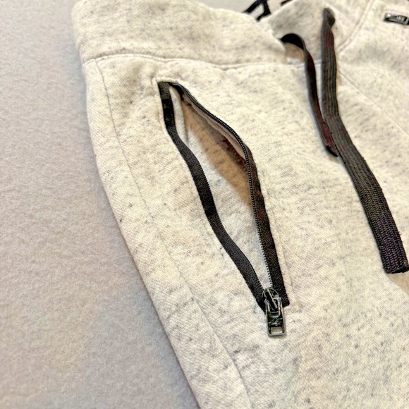Hollister Men Small Jogger Sweatpants Gray Speckled Drawstring Elastic Waist EUC - Picture 6 of 16